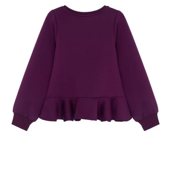 Habitual Other - Habitual Kids Plum Ruffle Long Sleeve Top Hut Can Fit A XS In Petite Womans